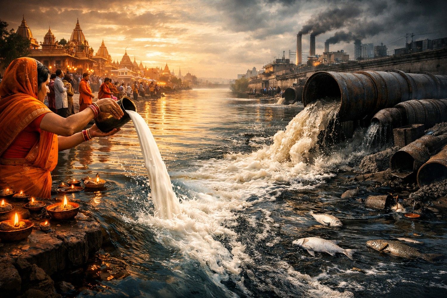 Milk, Sewage, and Faith: How India’s Sacred Rivers Are Being Slowly Poisoned